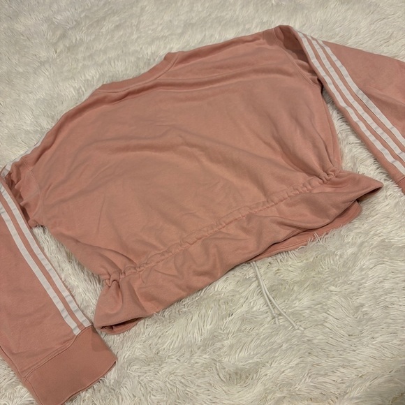 Adidas Originals Bellista Spring Summer Crewneck Sweatshirt Spirit Pink Medium - Picture 9 of 12